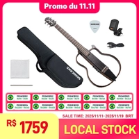 [DO BRASIL] Guitarra Elétrica Silenciosa de Viagem QGT-01 Sonicake