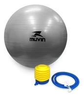 Bola De Pilates Muvin 75cm  Até 300kg  Com Bomba  Fitness
