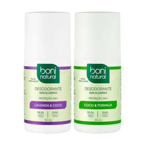 [REC] Kit Desodorante Roll-On Lavanda & Coco, Coco & Toranja