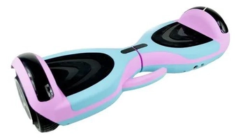 Hoverboard Elétrico Bluetooth LED Rosa e Azul