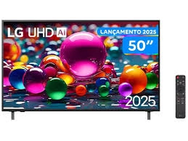 [Com Cashback R$1549] Smart TV 50" LG 4K Ultra HD 50UA8550PSAMarcas+webOS 25 AI Processor 4K Gen8 com Alexa 3 HDMI