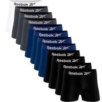 Kit 12 Cuecas Boxer Reebok Microfibra Sem Costura