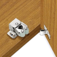 (Leve 8 por R$35) Trava de porta de armário inox 6 peças prata