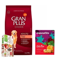 Ração Gran Plus Cães Choice Adultos Frango E Carne - 15kg + Surpresa 