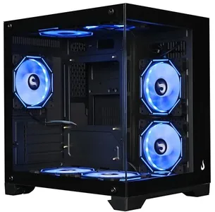 Gabinete Gamer Rise Mode Galaxy Glass M Mini Sfan Compacto mATX ITX Lateral ...