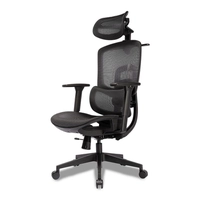 Cadeira Office Zinnia Montreal, Preta, ZNO-MTL-BK01