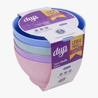 [Regional] Conjunto Tigela Milão 300 ML Colorido Dup - 4 Unidades 