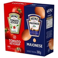 [REC/ + POR - R$15,99] Heinz Pack Ketchup 397G + Maionese 390G