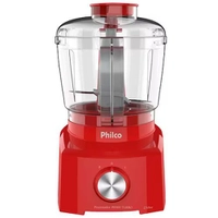 Mini Processador de Alimentos Philco PH900 Turbo 250W – Vermelho - 110V