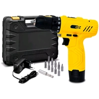 Furadeira Parafusadeira Sem Fio 12v Com Maleta + Acessorios