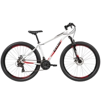 Bicicleta Aro 29 Caloi Vulcan com 21 Marchas, Quadro 15" e Suspensão Dianteira - Branca