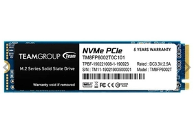 SSD Team Group MP33, 2TB, M.2 2280, PCIe NVMe, Leitura 1800MB/s, Gravacao 1500MB/s, TM8FP6002T0C101