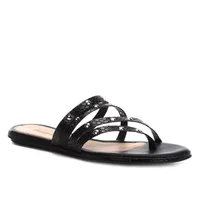 Rasteira Shoestock Snake Organic Tachas - Preto R$45