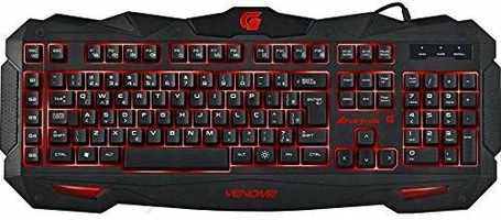 Fortrek Spider Venom 2 GK-705 Teclado Gamer Multimídia, Preto/Vermelho