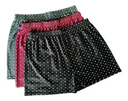 【Tam.: P M G GG XG / R$8cada】Kit 3 Cuecas Samba Canção Short Malha Fria Pijama Dormir