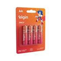 Pilha De Zinco 1,5v Aa Cartela Com 4 Unidades Elgin