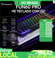 Teclado mecânico magnético Akko monsGeek fun60  60%  gatilho rápido 0.01mm 8k