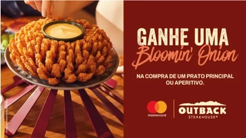 Outback - Na compra de um prato principal ou aperitivo, ganhe uma Bloomin' Onion