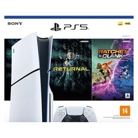 Console PlayStation 5 Slim com Leitor de Discos, SSD 1TB + Jogo Returnal + Ratchet & Clank