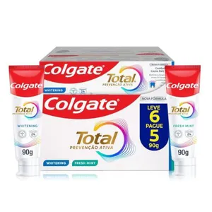 [REC] Creme Dental Colgate Total Whitening Fresh Mint 6 Unid
