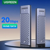 【 Cashback R$90】Case SSD M.2 NVMe/SATA USB-C 20Gbps UGREEN 