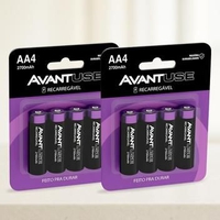 Kit 8 Pilhas Recarregáveis AA 2700mAh - Avant 
