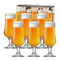 Conjunto de 6 Taças de Vidro 400ml Barcelona - R$34,90