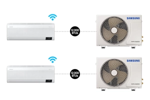 [VIP] Combo 2X - Ar condicionado Split Inverter Samsung WindFree™ Connect Sem Vento 12.000 BTUs Frio