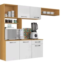 Cozinha Suspensa Nanda Cinamomo Branco - Aramóveis