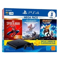 [AME + CUPOM R$1.981] Console PlayStation 4, 1T + Controle + 3 Jogos + 3 Meses PS Plus