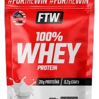 Whey Protein 100% Concentrado Refil 900g Sabor Leite - FTW