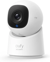 Câmera de Segurança Interna EUFY C220 com Resolução de 2K, 360° de Giro, Wi-Fi e IA