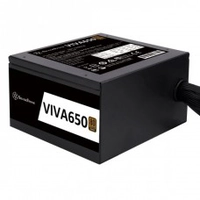 Fonte SilverStone VIVA 650, 650W, 80 Plus Bronze, PFC Ativo, SST-VA650-B - IMP