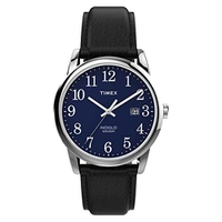 Relógio Timex Easy Reader 38mm Preto/Prata/Azul