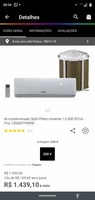 Ar condicionado Split Philco Inverter 12.000 BTUs - 220V | R$1439