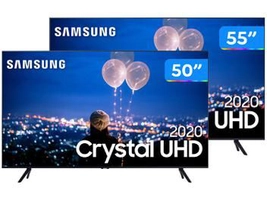 Combo Smart TV Crystal 4K LED 55” + Smart TV Crystal 4K LED 50” | R$4.742