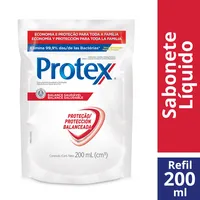 Sabonete Líquido Protex Refil Antibacteriano 200ml - 4 Fragrâncias Disponíveis