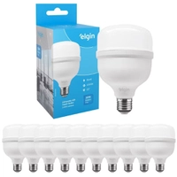 Kit 10 Lâmpadas Super Bulbo Alta Potência Led 30w 6500k - Elgin