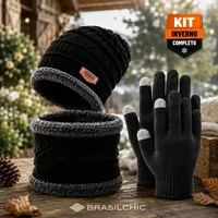 Kit Inverno: Touca Térmica e Luva Touch