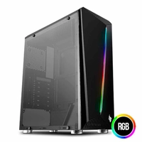 Gabinete Pichau Easy PE340 Lateral Vidro Temp RGB | R$180