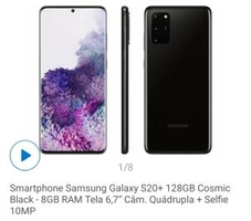 (Clube da Lu + a vista) Galaxy S20+ 128GB Cosmic Black 4319