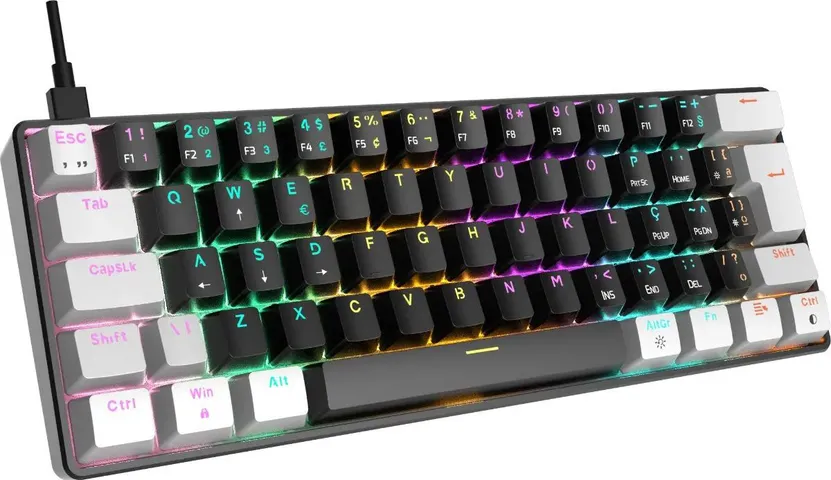 Teclado Mecânico Gamdias Qwerty Rainbow