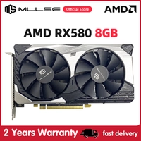 Mllse amd rx 580 8gb placa  de vídeo gddr5 256bit pci express 
