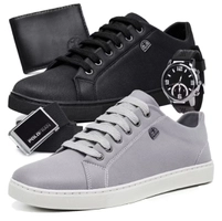 Kit 2 Tênis Masculino Com Carteira e Cinto