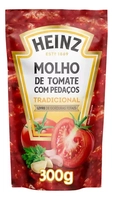 Molho De Tomate com pedaços Tradicional 300g Heinz