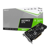 Placa de Video PNY GeForce GTX 1660 Ti, 6GB, GDDR6, 192-bit, VCG1660T6DFPPB1-NAC