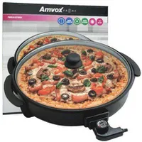 Panela Elétrica Grill Amvox 30 CM 1200W Antiaderente 127V | R$ 87