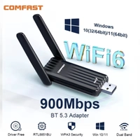 [Taxa Inclusa/Moedas R$18] Adaptador Wifi 6 + Bluetooth 5.3 AX900 Comfast