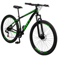 Bicicleta Aro 29 Aço Carbono Freios A Disco 21 Vel Suspensão