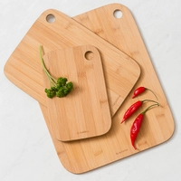 [AME SC R$ 8] Conjunto Tábua para Corte em Bambu 23cm+30cm+38cm - La Cuisine